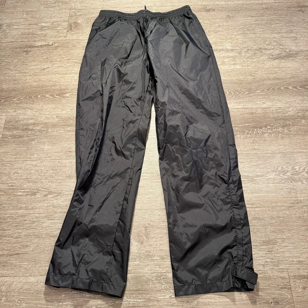 Vintage Columbia Pants Mens Large Black Packable Rain Wind 31x32 Waterproof